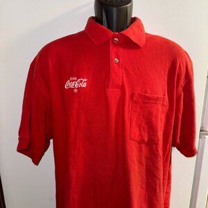Coca-Cola Embroidered Polo - Employee Work Uniform